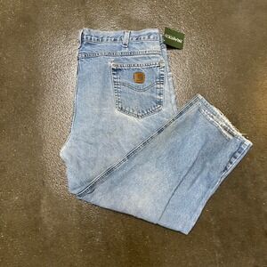 Carhartt Light Wash Relax Fit Jeans Men's Size 44 x 30 17 DST Denim Workwear